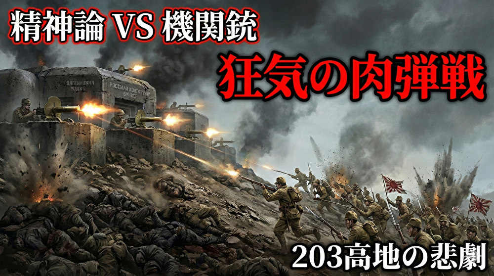 【ゆっくり解説】なぜ日本軍は機関銃に「精神論」で挑んだのか？世界が震えた203高地の悲劇
