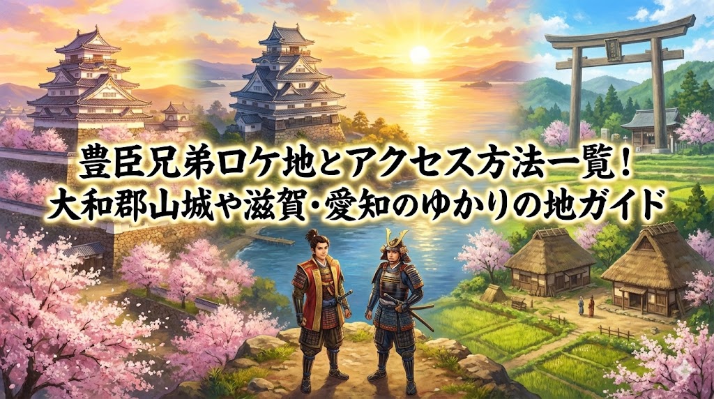 豊臣兄弟ロケ地とアクセス方法一覧！大和郡山城や滋賀・愛知のゆかりの地ガイド