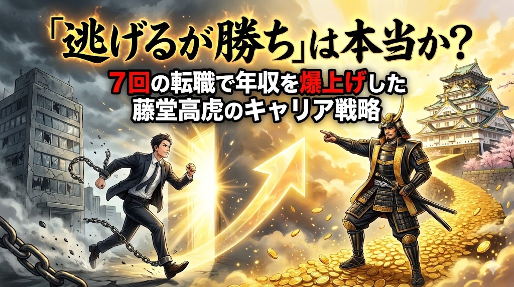 「逃げるが勝ち」は本当か？7回の転職で年収を爆上げした藤堂高虎のキャリア戦略