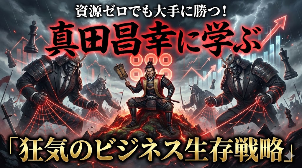 資源ゼロでも大手に勝つ！真田昌幸に学ぶ「狂気のビジネス生存戦略」