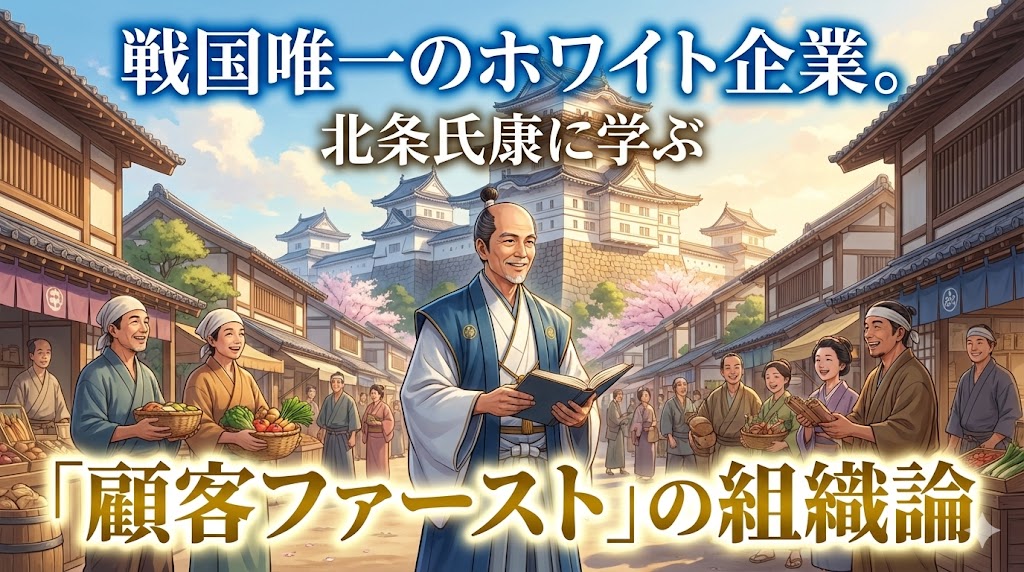 戦国唯一のホワイト企業。北条氏康に学ぶ「顧客ファースト」の組織論