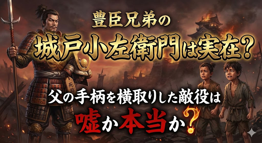 豊臣兄弟の城戸小左衛門は実在？父の手柄を横取りした敵役は嘘か本当か