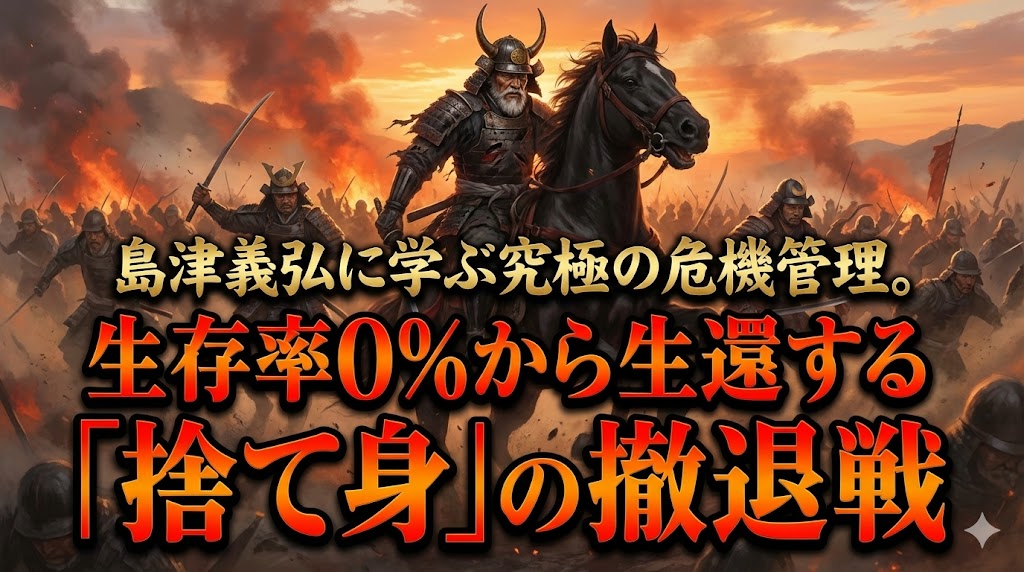 島津義弘に学ぶ究極の危機管理。生存率0%から生還する「捨て身」の撤退戦