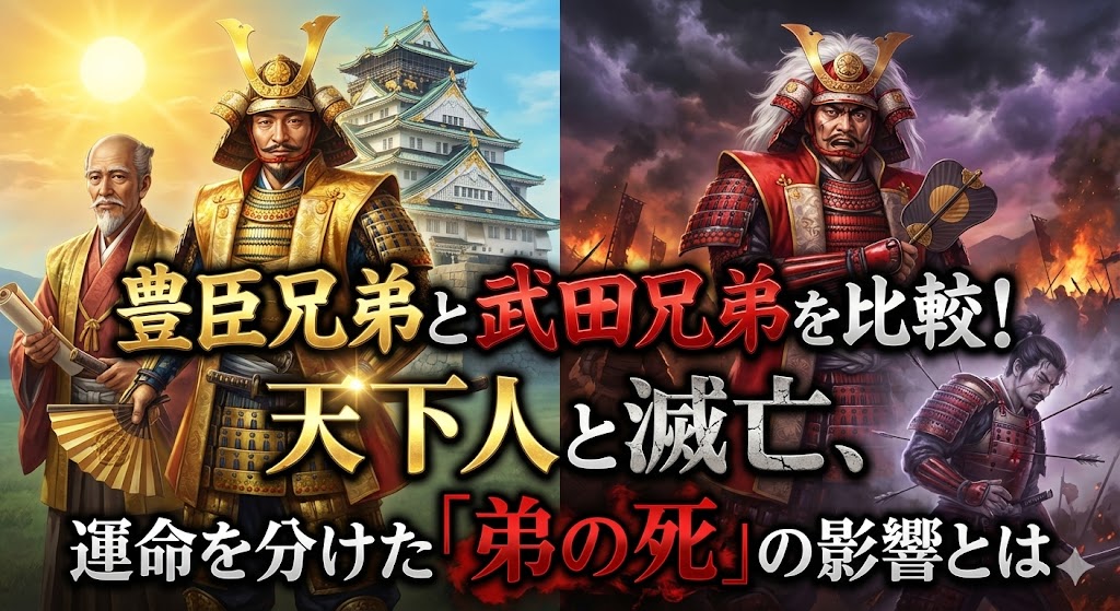 豊臣兄弟と武田兄弟を比較！天下人と滅亡、運命を分けた「弟の死」の影響とは