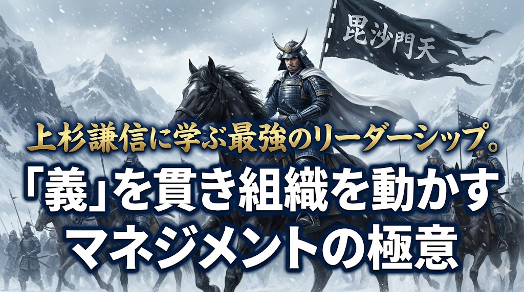 上杉謙信に学ぶ最強のリーダーシップ。「義」を貫き組織を動かすマネジメントの極意