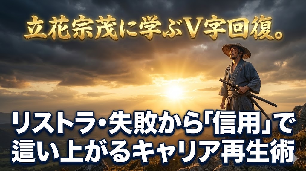 立花宗茂に学ぶV字回復。リストラ・失敗から「信用」で這い上がるキャリア再生術