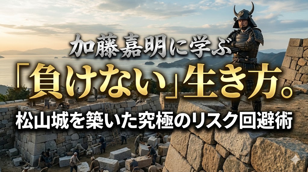 加藤嘉明に学ぶ「負けない」生き方。松山城を築いた究極のリスク回避術
