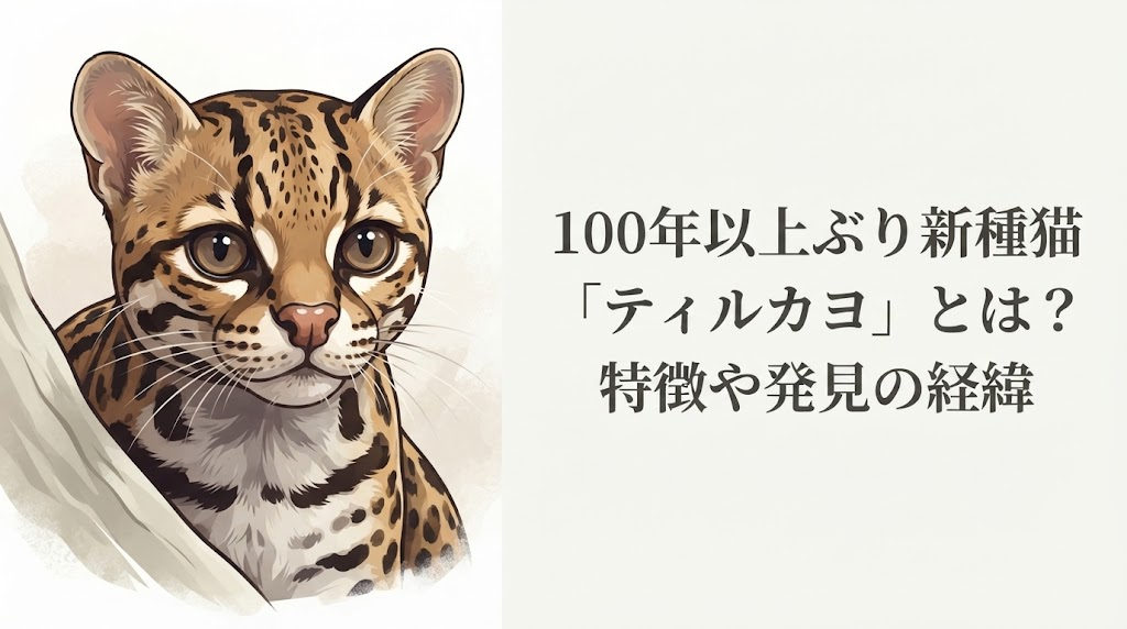 100年以上ぶり新種猫「ティルカヨ」とは？特徴や発見の経緯