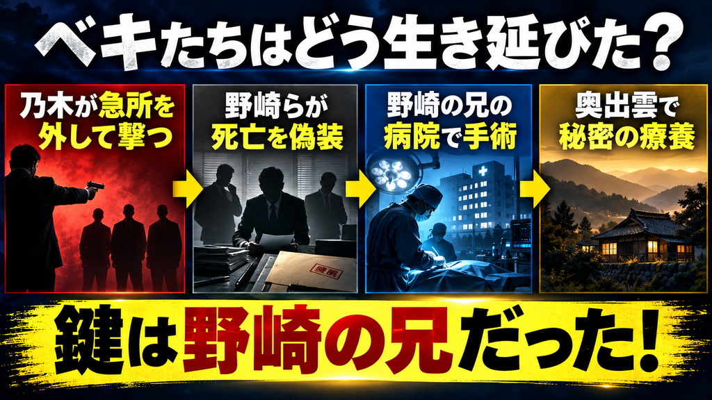 VIVANT野崎の兄は誰?ベキを救った病院と第1話の縫合の伏線を考察